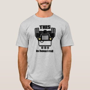 Hur jag rullar lastbilen för crawlsimmaren för d t shirt
