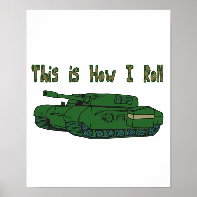 Hur jag rullar (militär Tank) Poster (Framsidan)