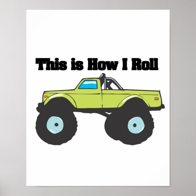 Hur jag rullar (Monster Lastbil) Poster (Framsidan)