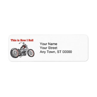 Hur jag rullar (motorcykel) returadress etikett