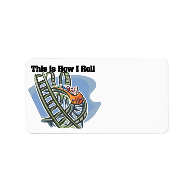Hur jag rullar (rullar Underlägg) Adressetikett (Framsidan)
