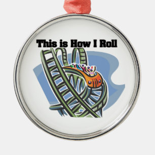Hur jag rullar (rullar Underlägg) Julgransprydnad Metall