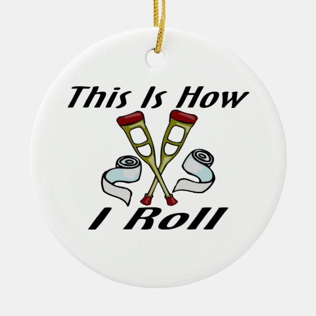 Hur jag rullar såradt julgransprydnad keramik (Framsidan)
