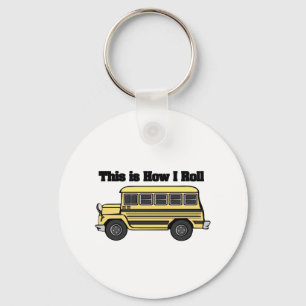 Hur jag rullar (School Buss) Nyckelring