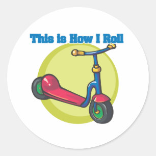 Hur jag rullar (Scooter) Runt Klistermärke