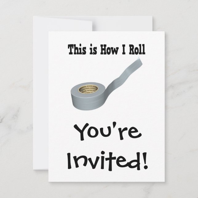 Hur jag rullar silvertejp inbjudningar (Framsida)