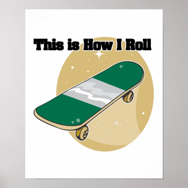 Hur jag rullar (Skateboard) Poster (Framsidan)