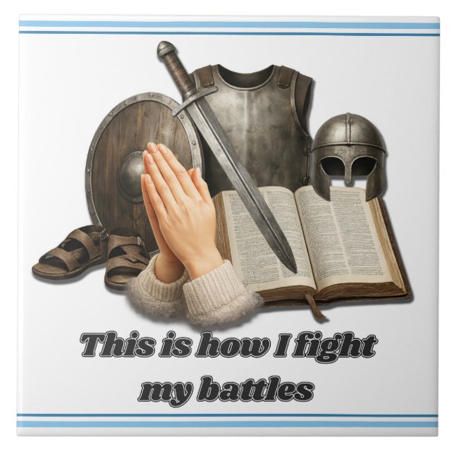 Hur jag utkämpar mina strider kakelplatta (Framsidan)