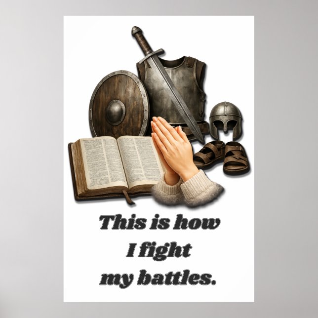 Hur jag utkämpar mina strider poster (Framsidan)