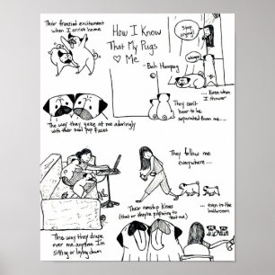 Hur jag vet att mina puggar Kärlek mig Poster