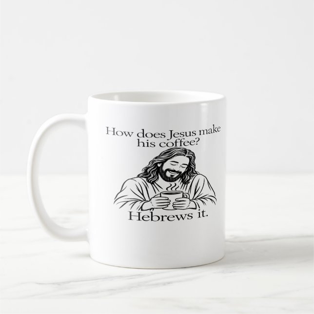 Hur Jesus gör sitt kaffe Klassisk mugg (Vänster)
