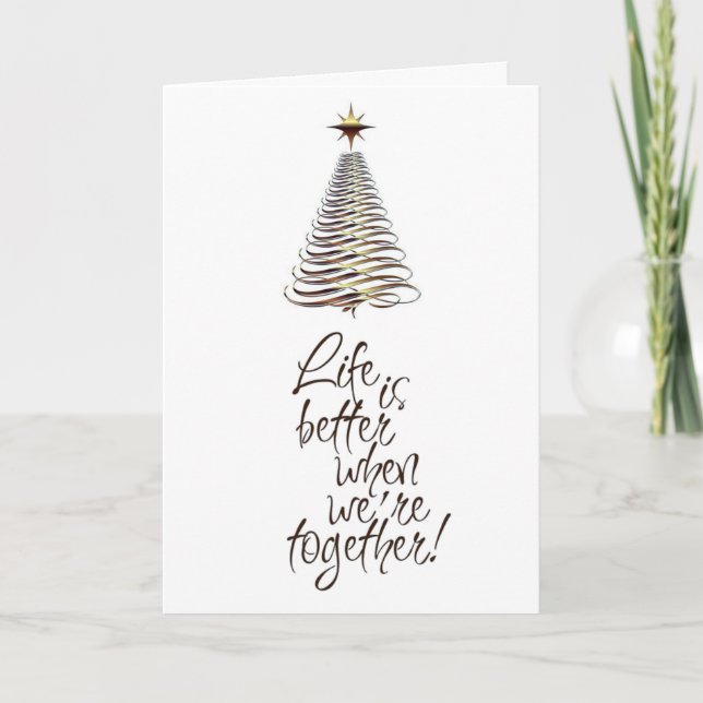 HUR KAN DET VARA CHRISTMAS UTAN "DU"? HELGKORT (Framsida)
