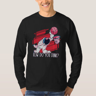 Hur kan du skräda Astronaut Idrottsman Dunk Basket T Shirt