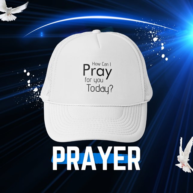 Hur kan jag be om dig? Christian Hat Keps (How Can I Pray For You Today? Trucker Hat)