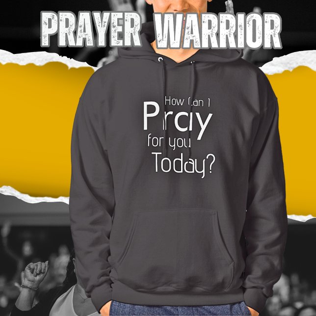 Hur kan jag i dag ropa på kristet manar svart? hoodie (Skapare uppladdad)