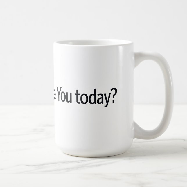Hur kan jag ignorera dig i dag? kaffemugg (Höger)