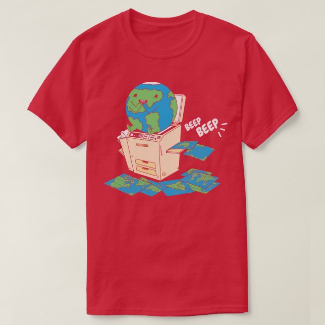 Hur Kartor görs till en fin Globe på Kopiera Maski T Shirt (Design framsida)