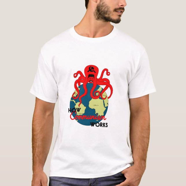 Hur kommunismen fungerar t shirt (Framsida)