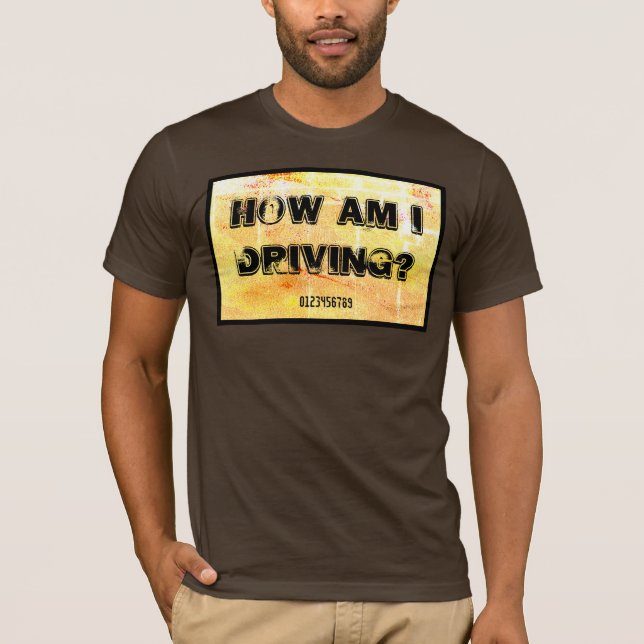 Hur kör jag? t shirt (Framsida)