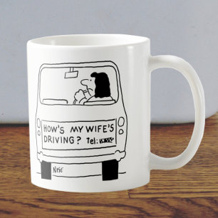 Hur kör min fru? kaffemugg