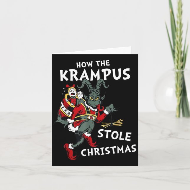 Hur Krampus stal julen  Kort (Framsida)