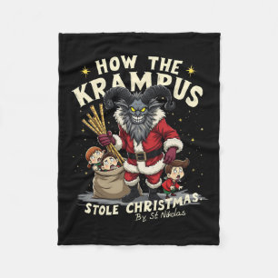 Hur Krampus Stole-julet kommer Fleecefilt