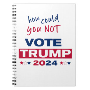 Hur kunde du INTE rösta TRUMP 2024? Anteckningsbok