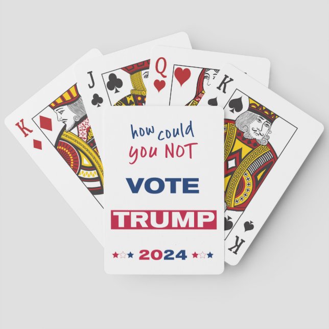 Hur kunde du INTE rösta TRUMP 2024? Casinokort (Baksidan)