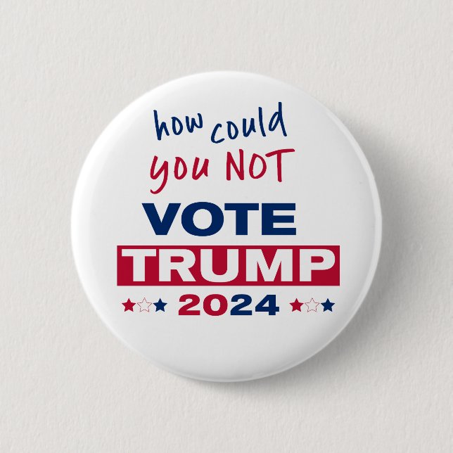 Hur kunde du INTE rösta TRUMP 2024? Knapp (Framsida)