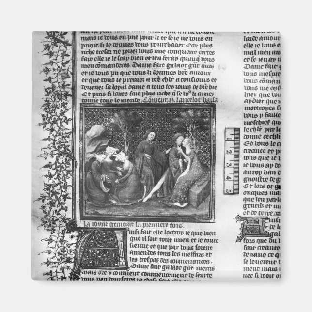 Hur Lancelot Kissed Guinevere Magnet (Framsidan)