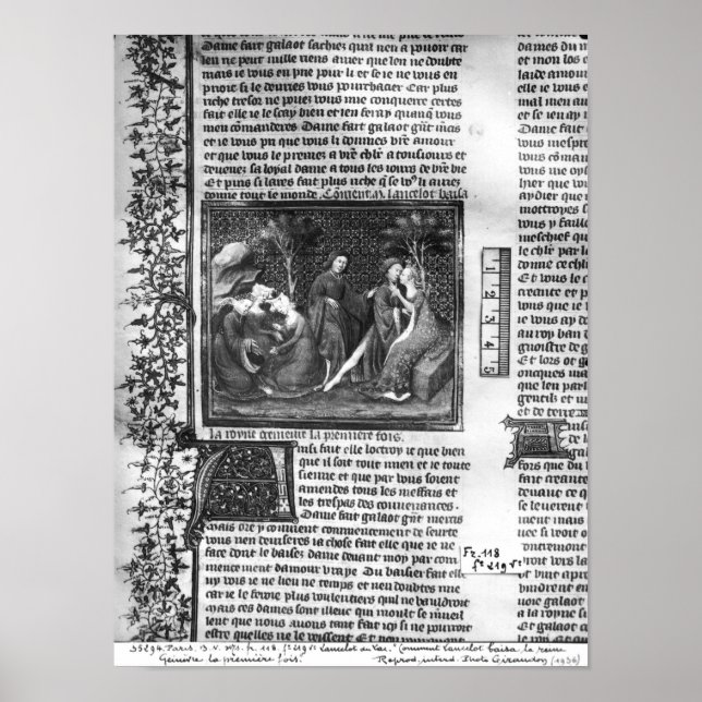 Hur Lancelot Kissed Guinevere Poster (Framsidan)