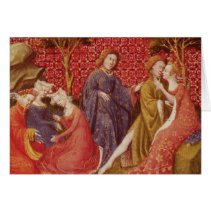 Hur Lancelot kysste Guinevere Hälsningskort