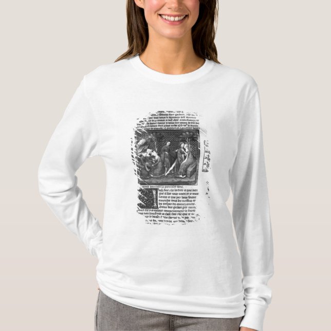 Hur Lancelot kysste Guinevere T Shirt (Framsida)