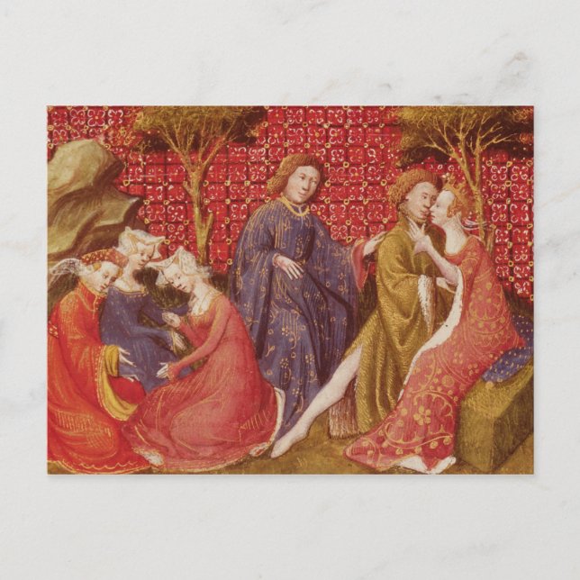 Hur Lancelot kysste Guinevere Vykort (Framsida)