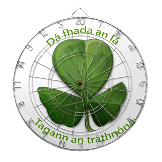 Hur lång dag som helst, kvällen kommer. darttavla (Framsidan)