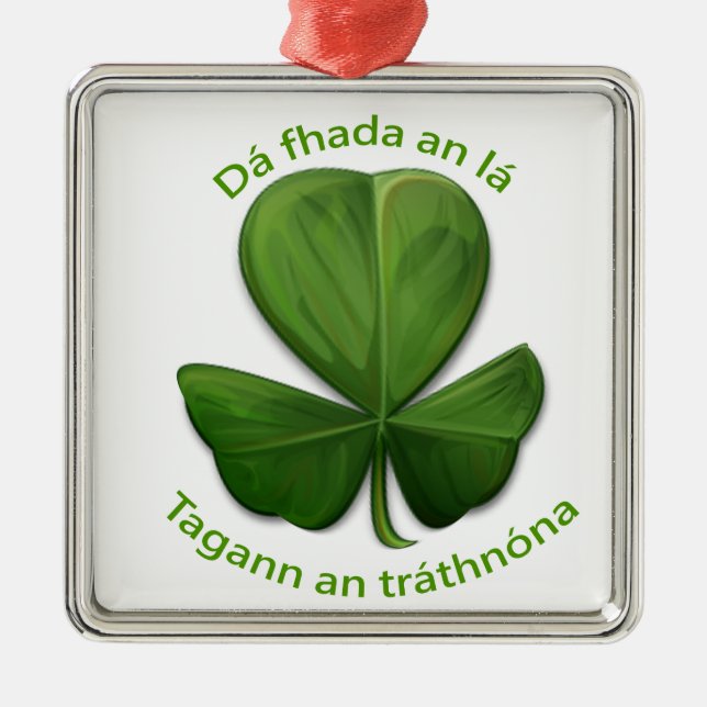 Hur lång dag som helst, kvällen kommer. julgransprydnad metall (Framsidan)