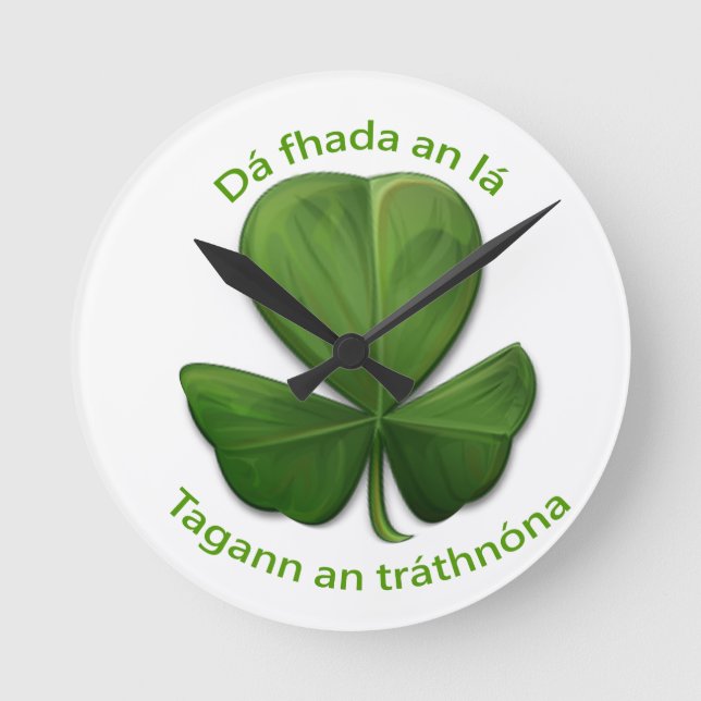 Hur lång dag som helst, kvällen kommer. rund klocka (Framsida)