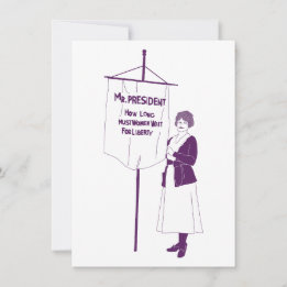 Hur länge måste kvinnor vänta på frihet? anteckningskort