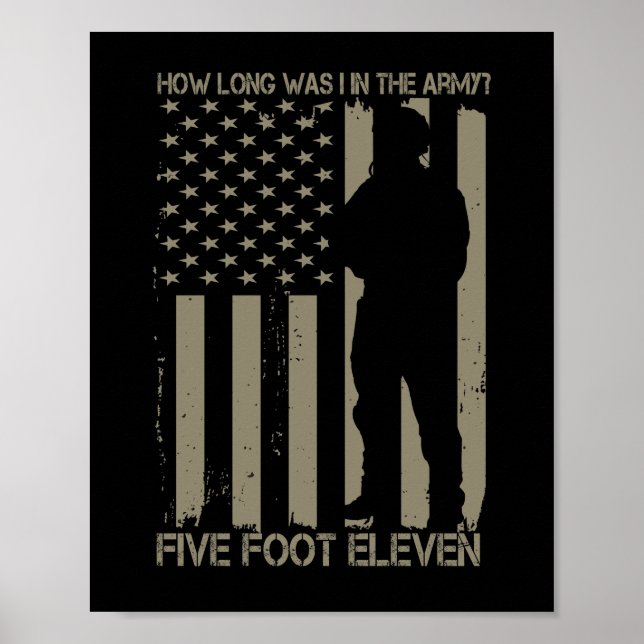 Hur länge var jag i armén fem fot Elva? Poster (Framsidan)