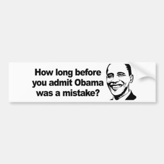 HUR LONG, FÖR DU MEDGER Obama var en missförstå 2 Bildekal