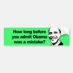 HUR LONG, FÖR DU MEDGER Obama var en missförstå Bildekal