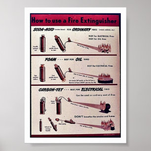 Hur man använder en avfyraeldsläckare poster
