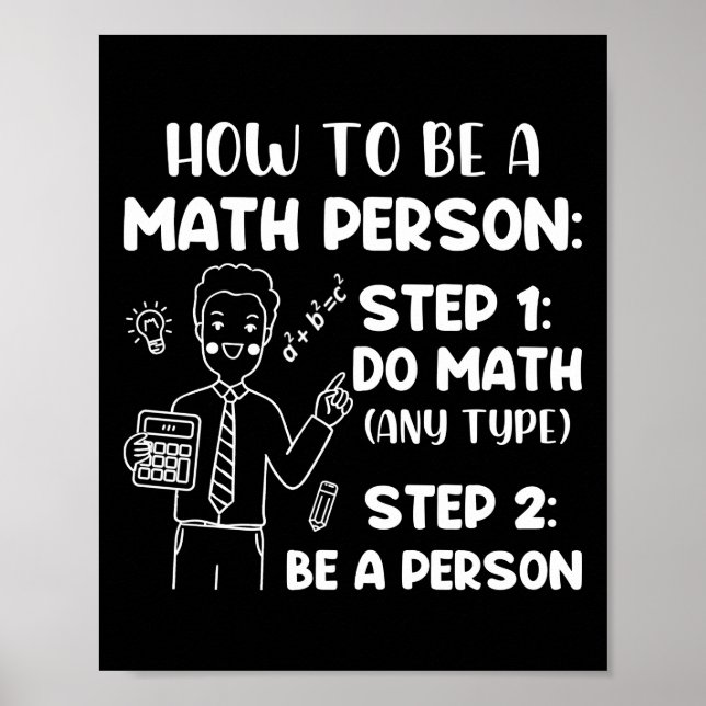 Hur man är en matematiker, en underbar matematik. poster (Framsidan)
