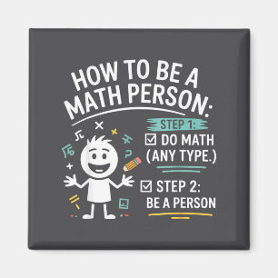 Hur man är en matteperson Rolig lärare Student skä Magnet