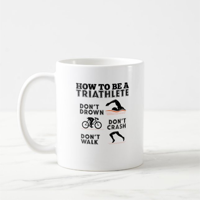 Hur man är en Triathlete Triathlon Kaffemugg (Vänster)