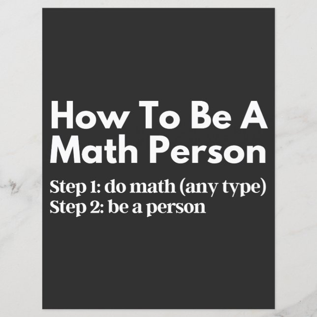 Hur man är matematiker (Framsida)