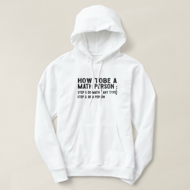 Hur man är matematiker - Lärarmatematiker Hoodie (Design framsida)