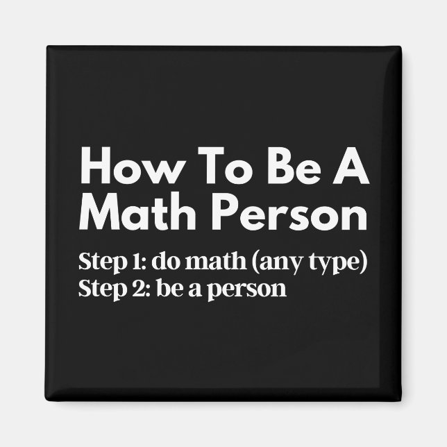 Hur man är matematiker magnet (Framsidan)