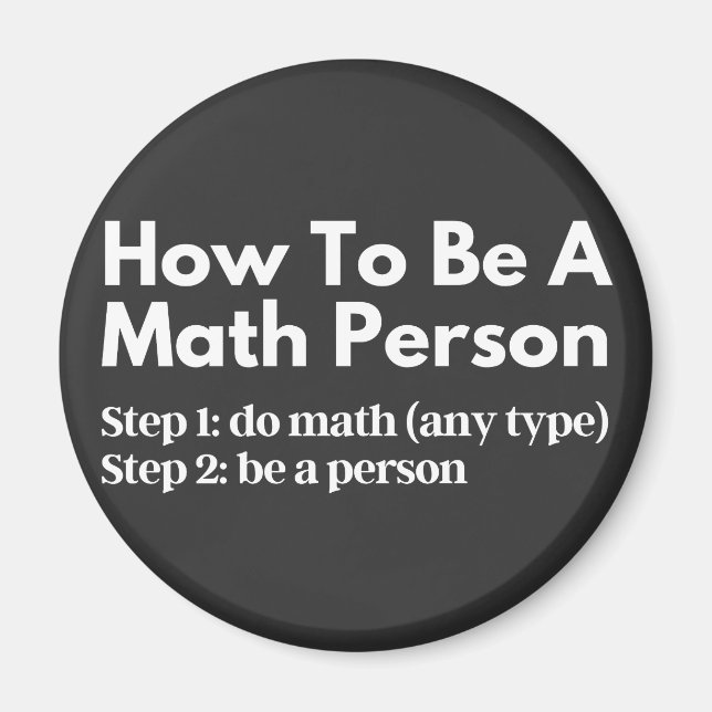 Hur man är matematiker magnet (Framsidan)
