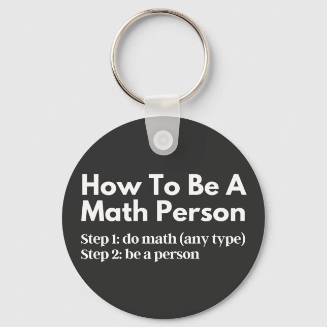 Hur man är matematiker nyckelring (Framsida)